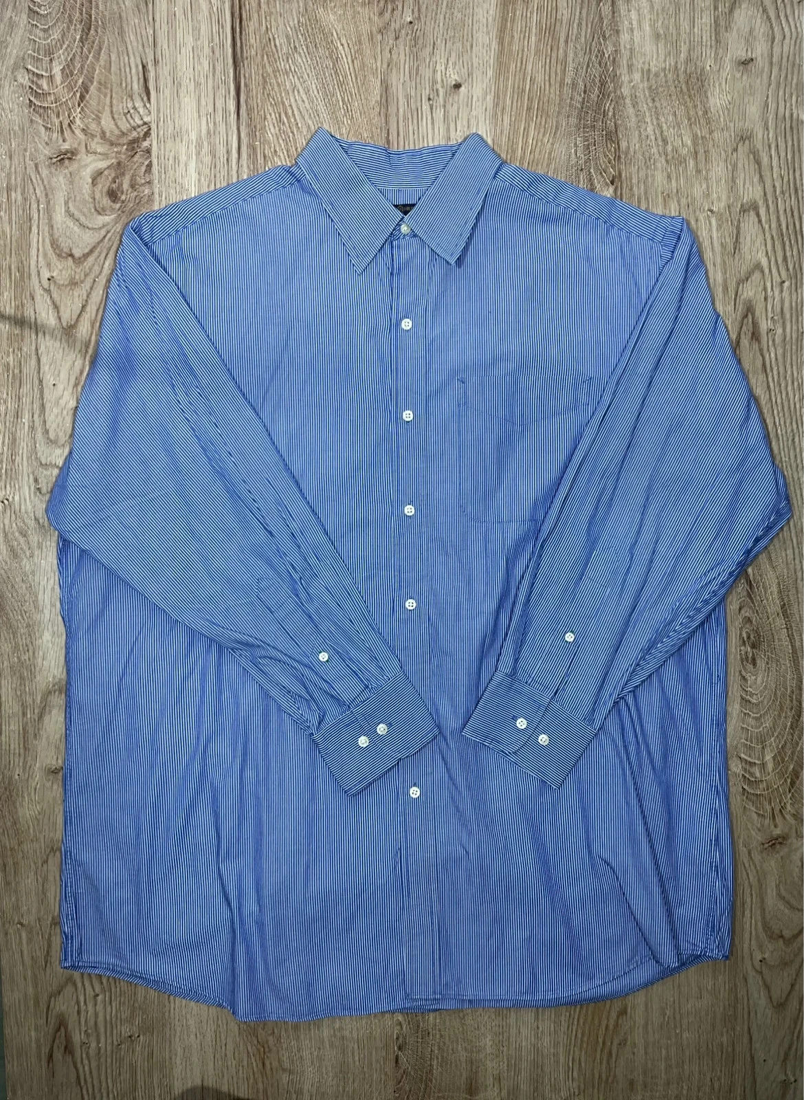 Chemise Tommy Hilfiger Crest XL 17 32-33 Chic 100% Coton Rayée Bleu – photo 2